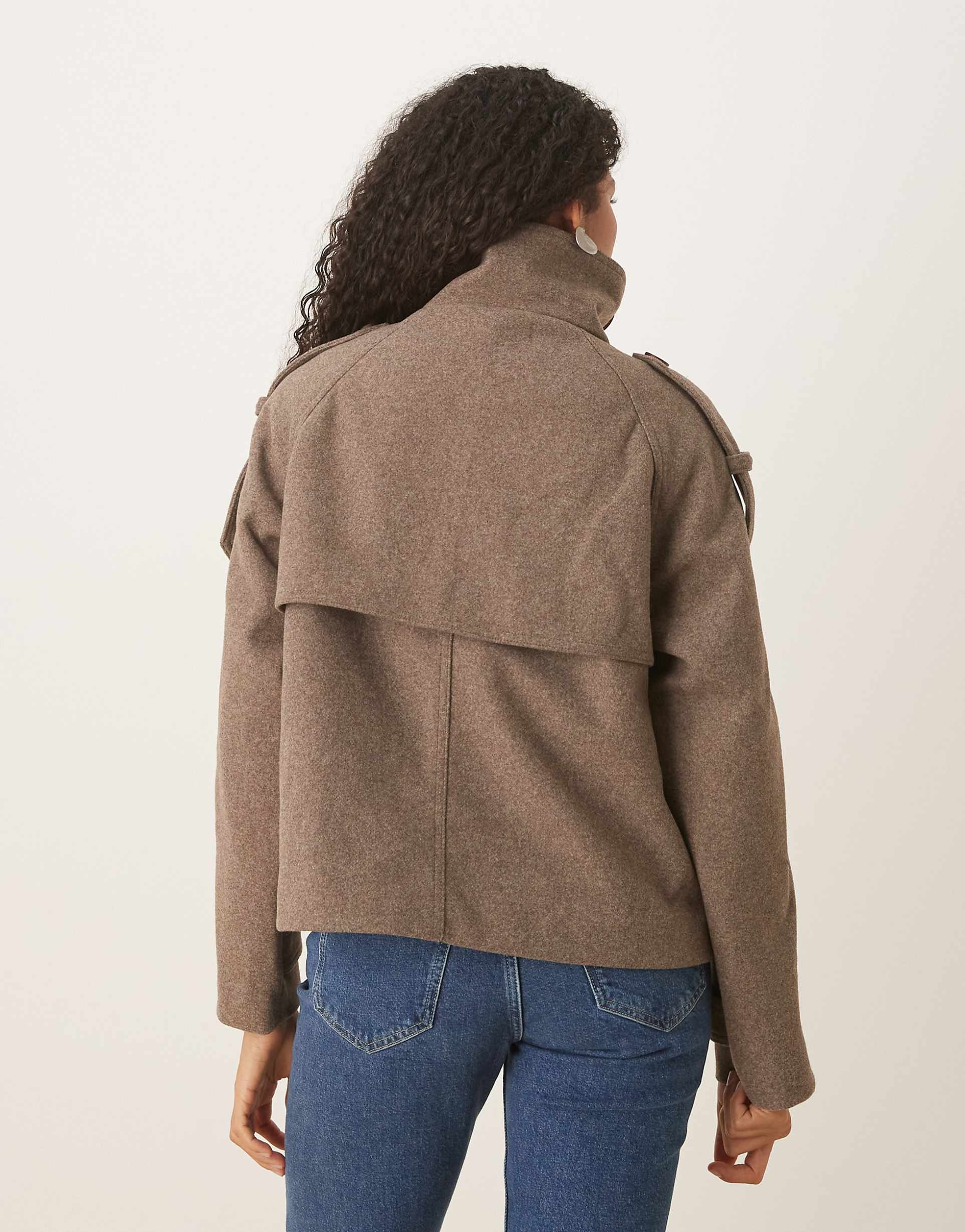 Avélie Funnel-Neck Coat