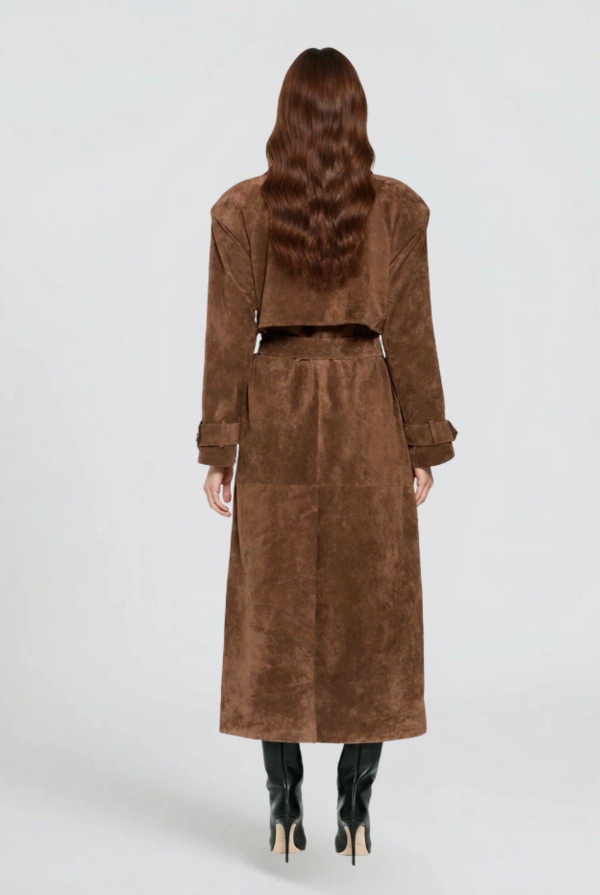 Hailey Suede Trenchcoat