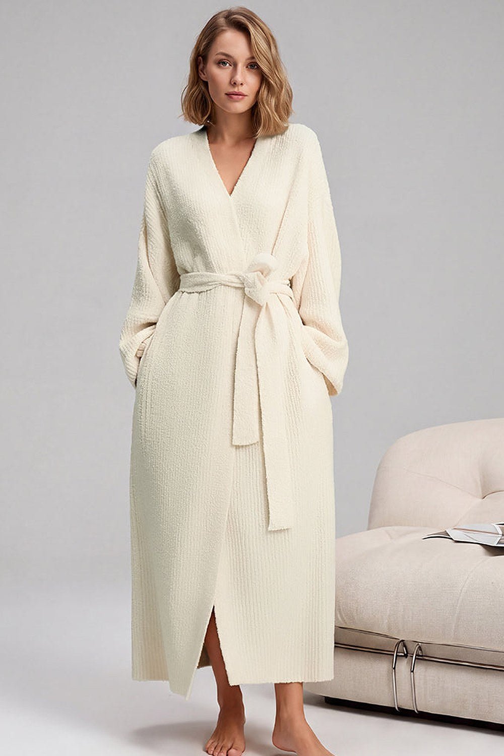 Noelle Cozy Plush Robe with Pockets