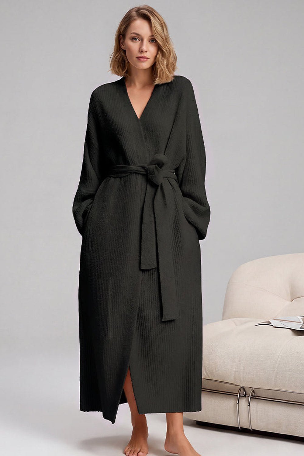Noelle Cozy Plush Robe with Pockets