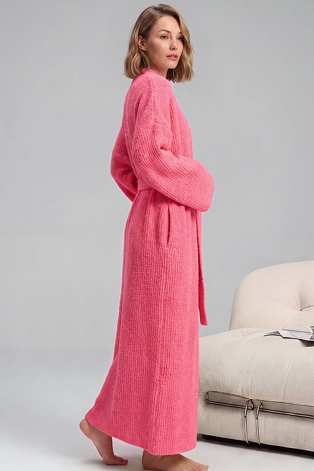 Noelle Cozy Plush Robe with Pockets