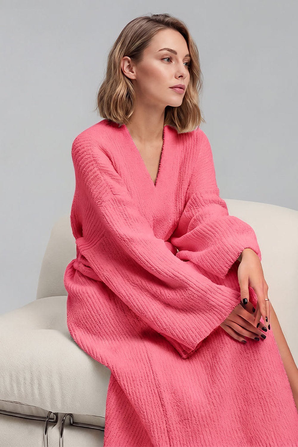 Noelle Cozy Plush Robe with Pockets