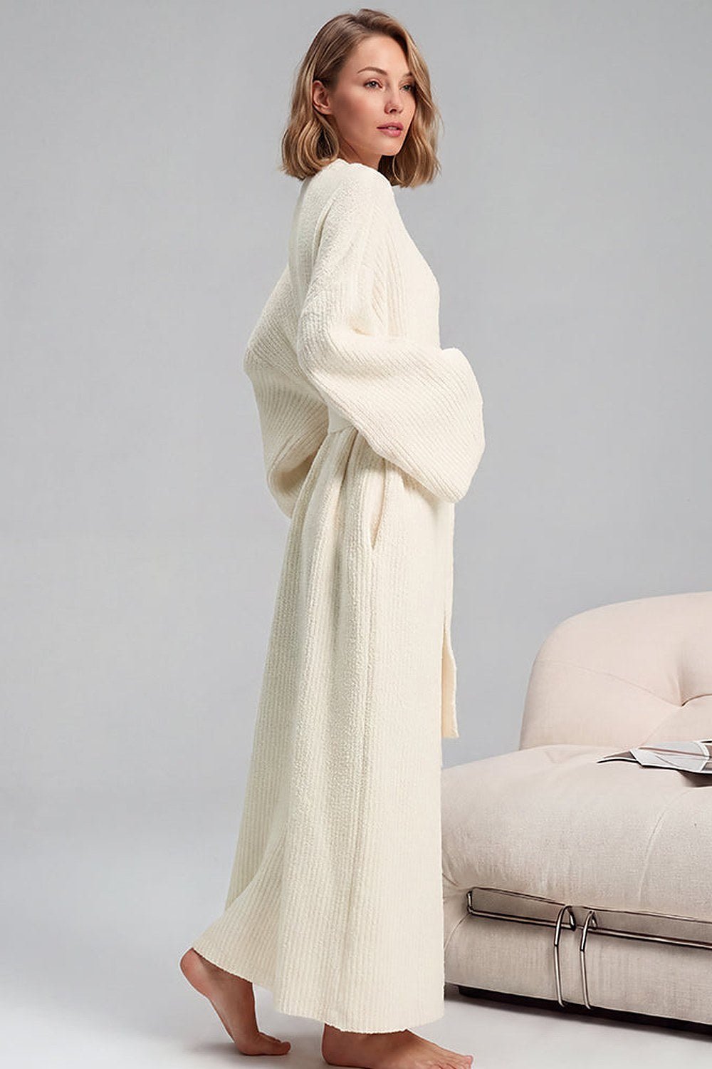 Noelle Cozy Plush Robe with Pockets