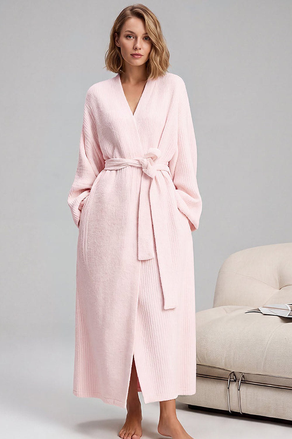 Noelle Cozy Plush Robe with Pockets