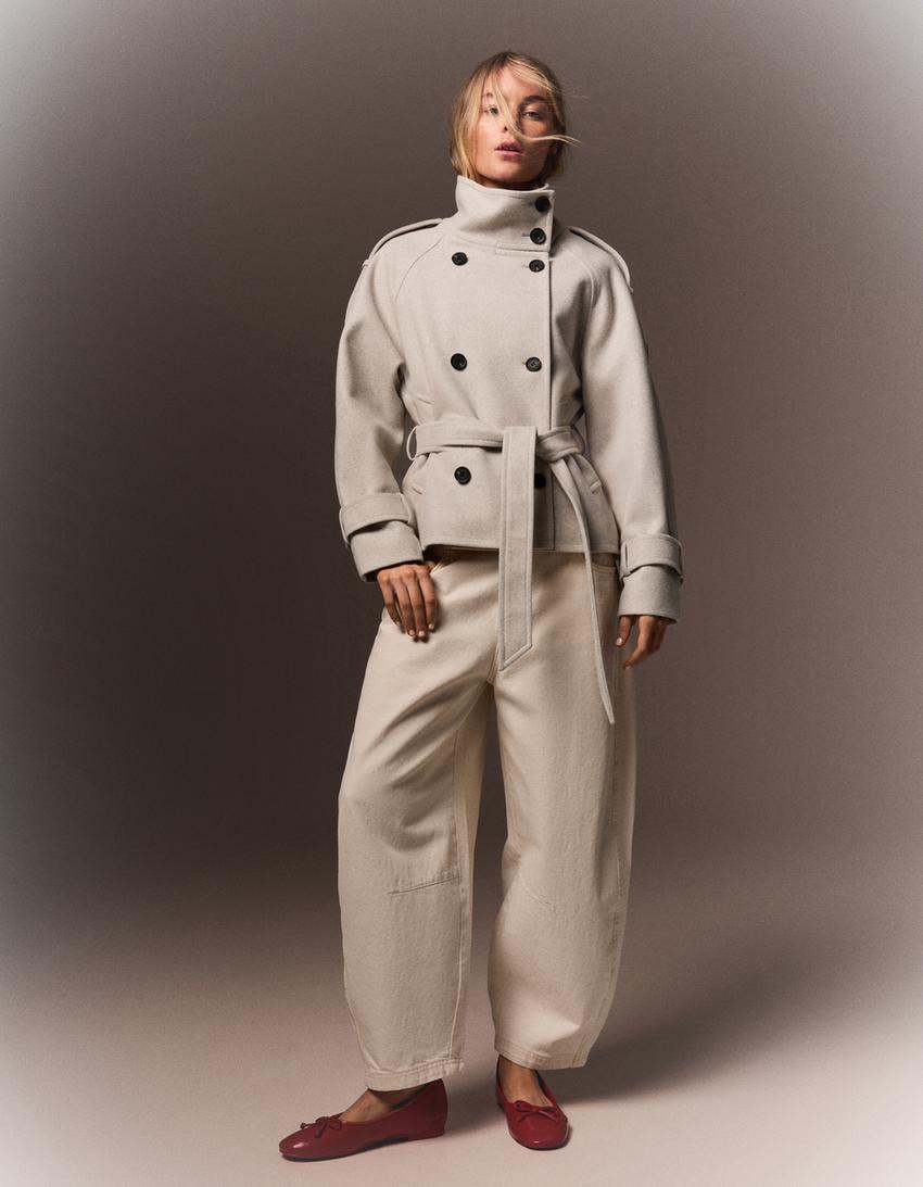 Elvéra | Funnel-Neck Trench Jacket