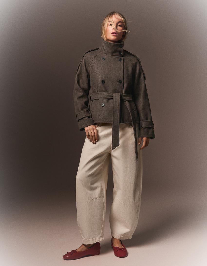 Elvéra | Funnel-Neck Trench Jacket