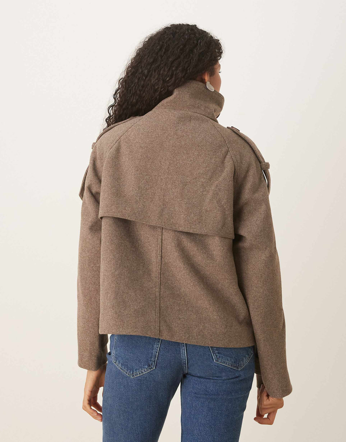 Avélie Funnel-Neck Coat