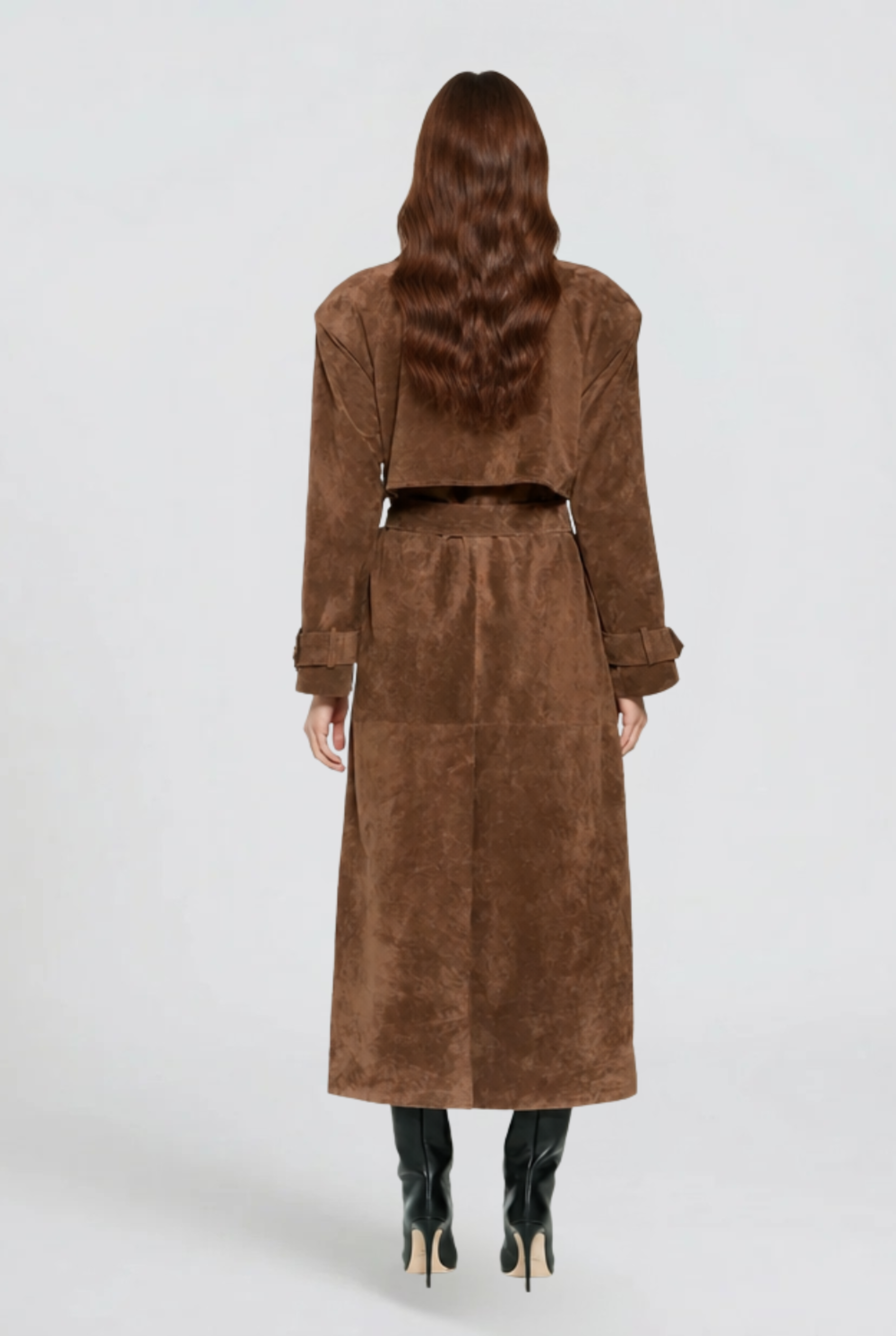 Hailey Suede Trenchcoat