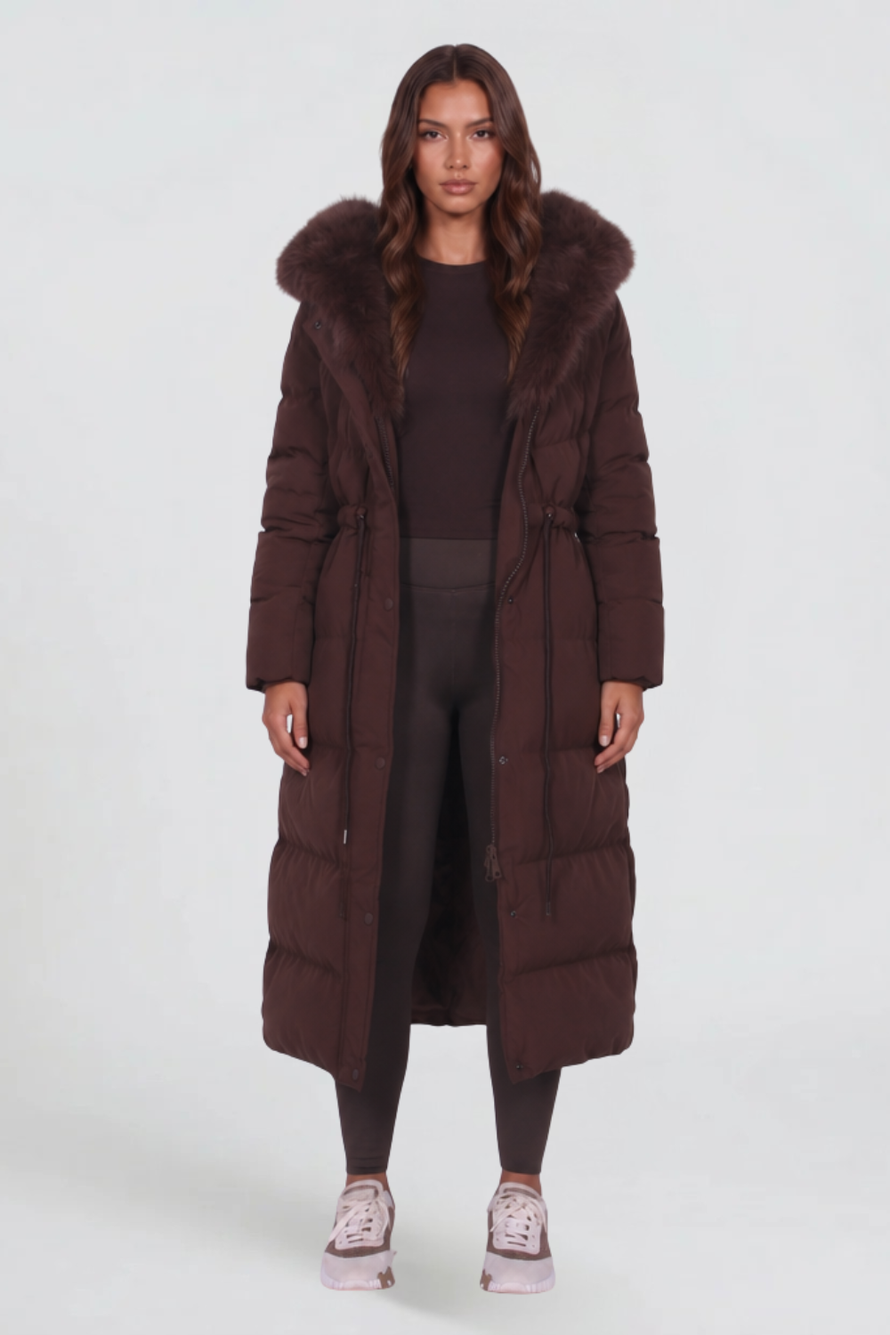 Bella Fur Hooded Coat