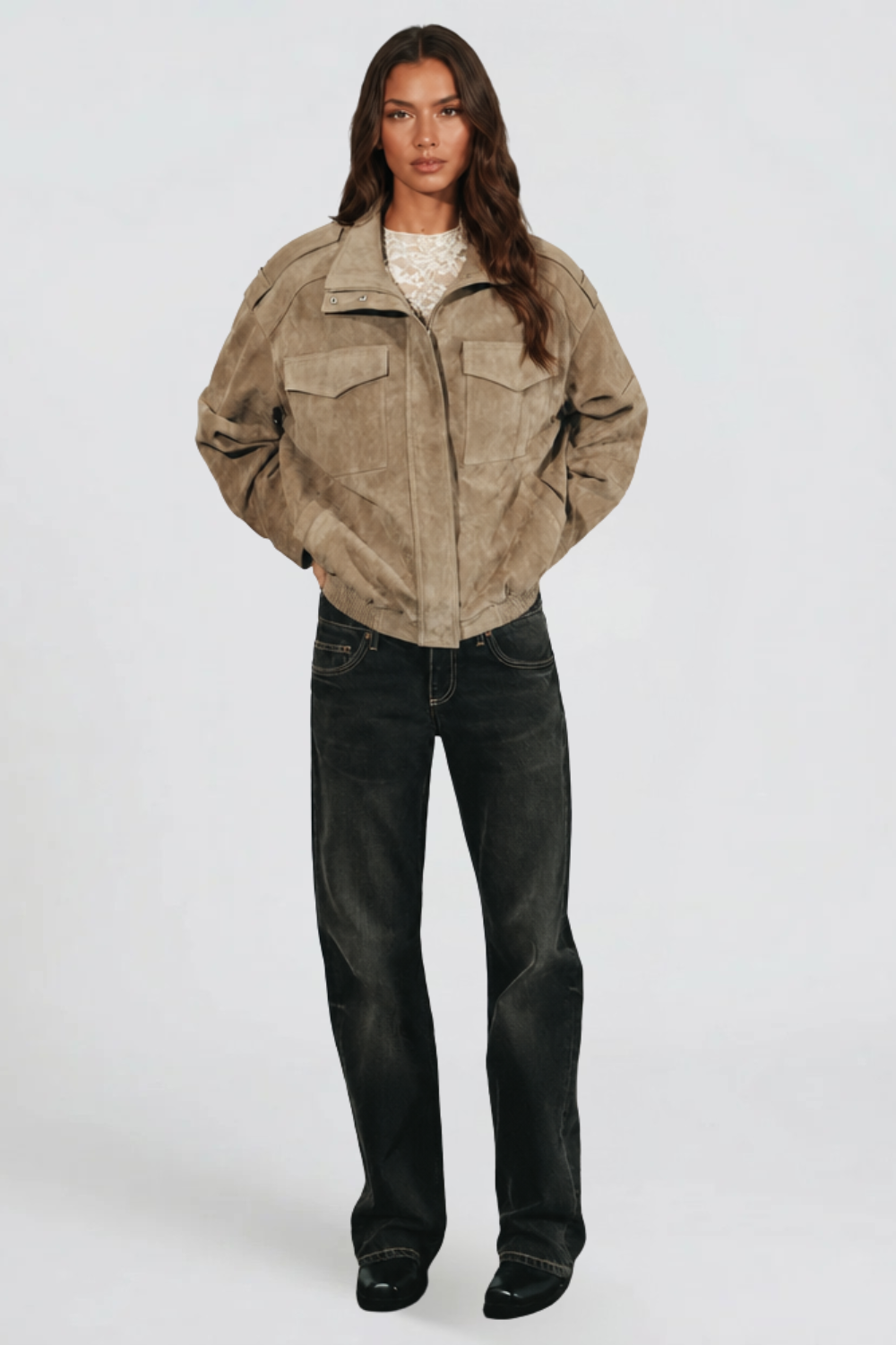 Alessa Suede Jacket