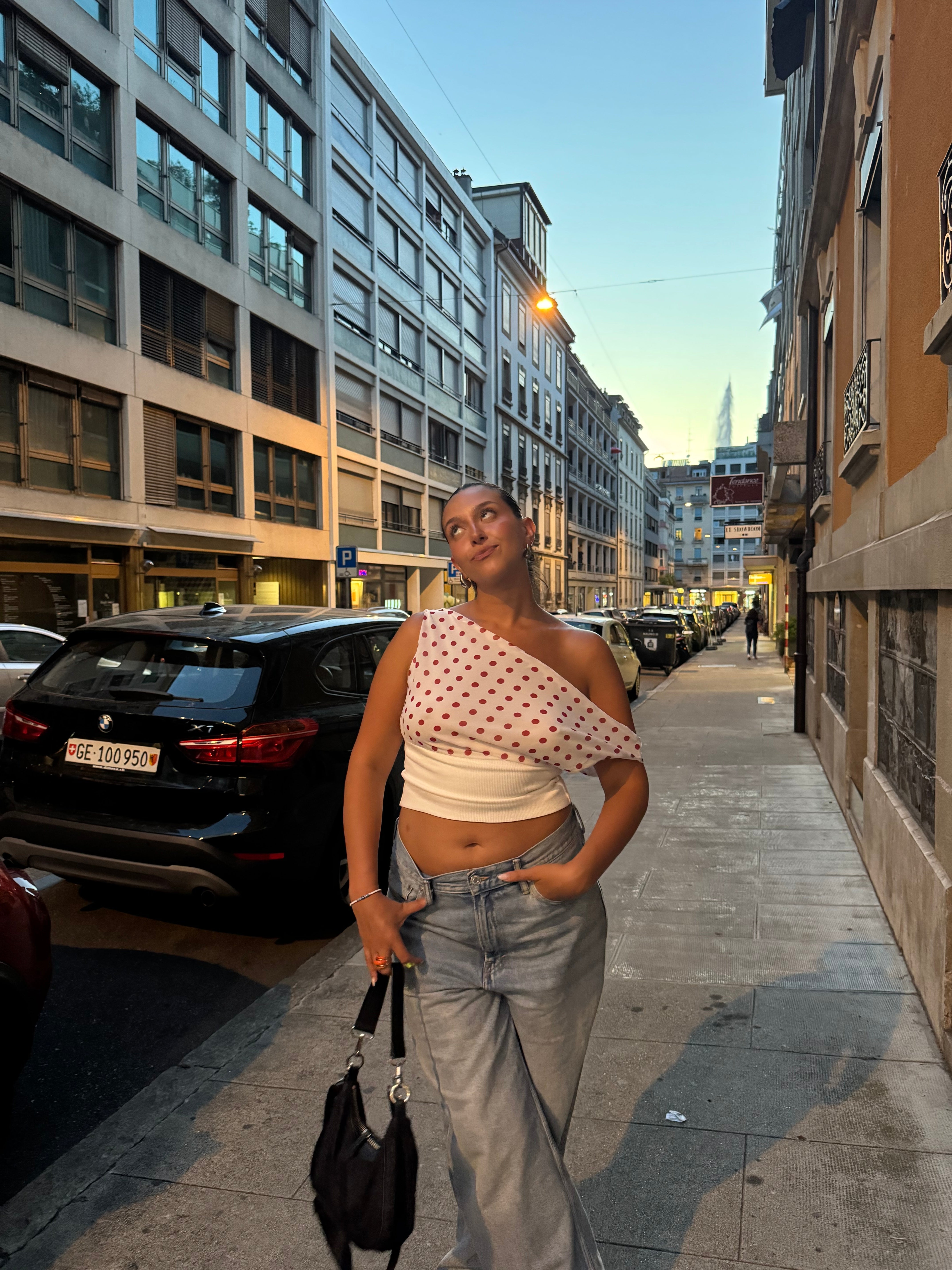 Livia Polka Dotted Top