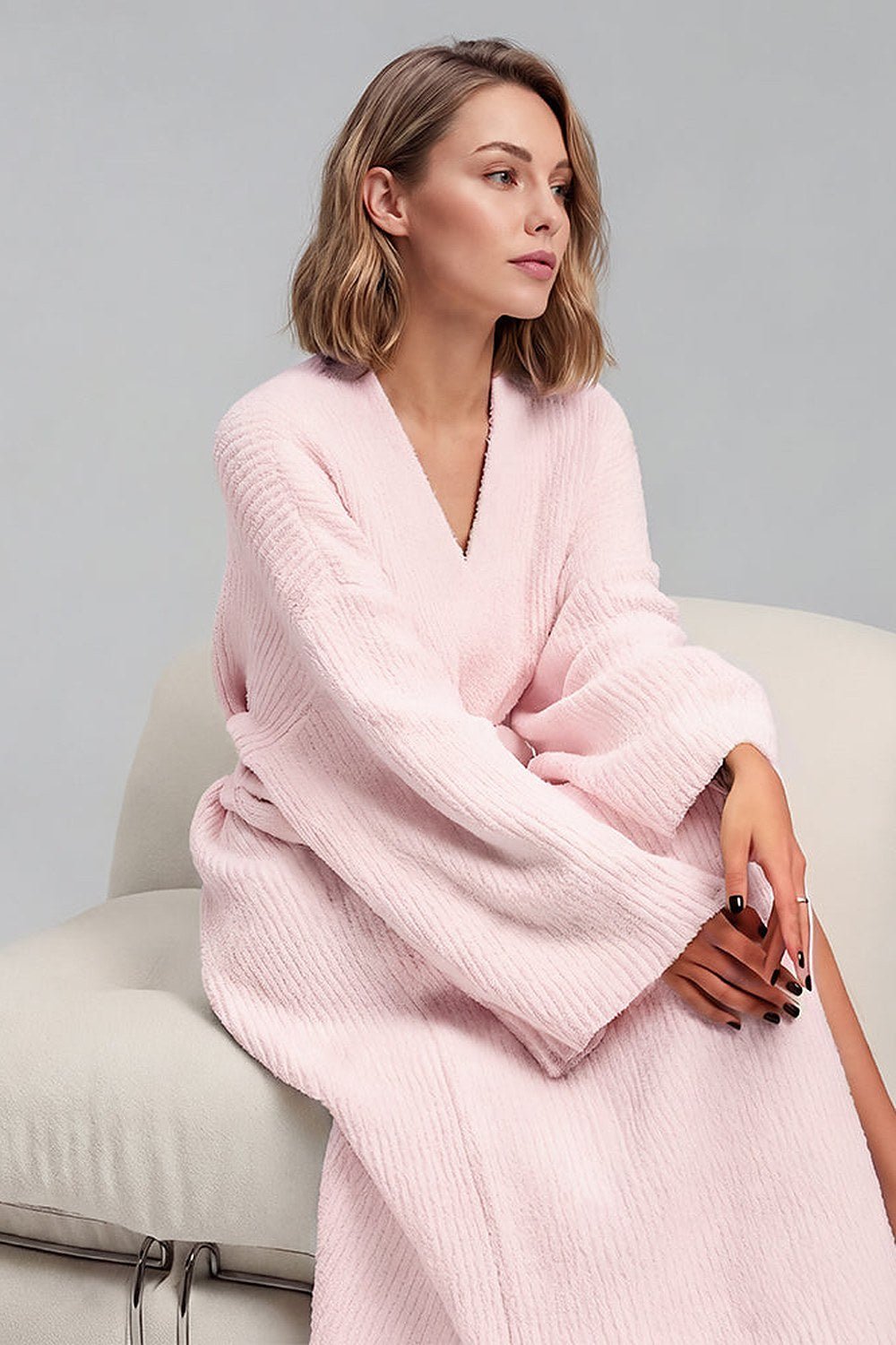 Noelle Cozy Plush Robe with Pockets