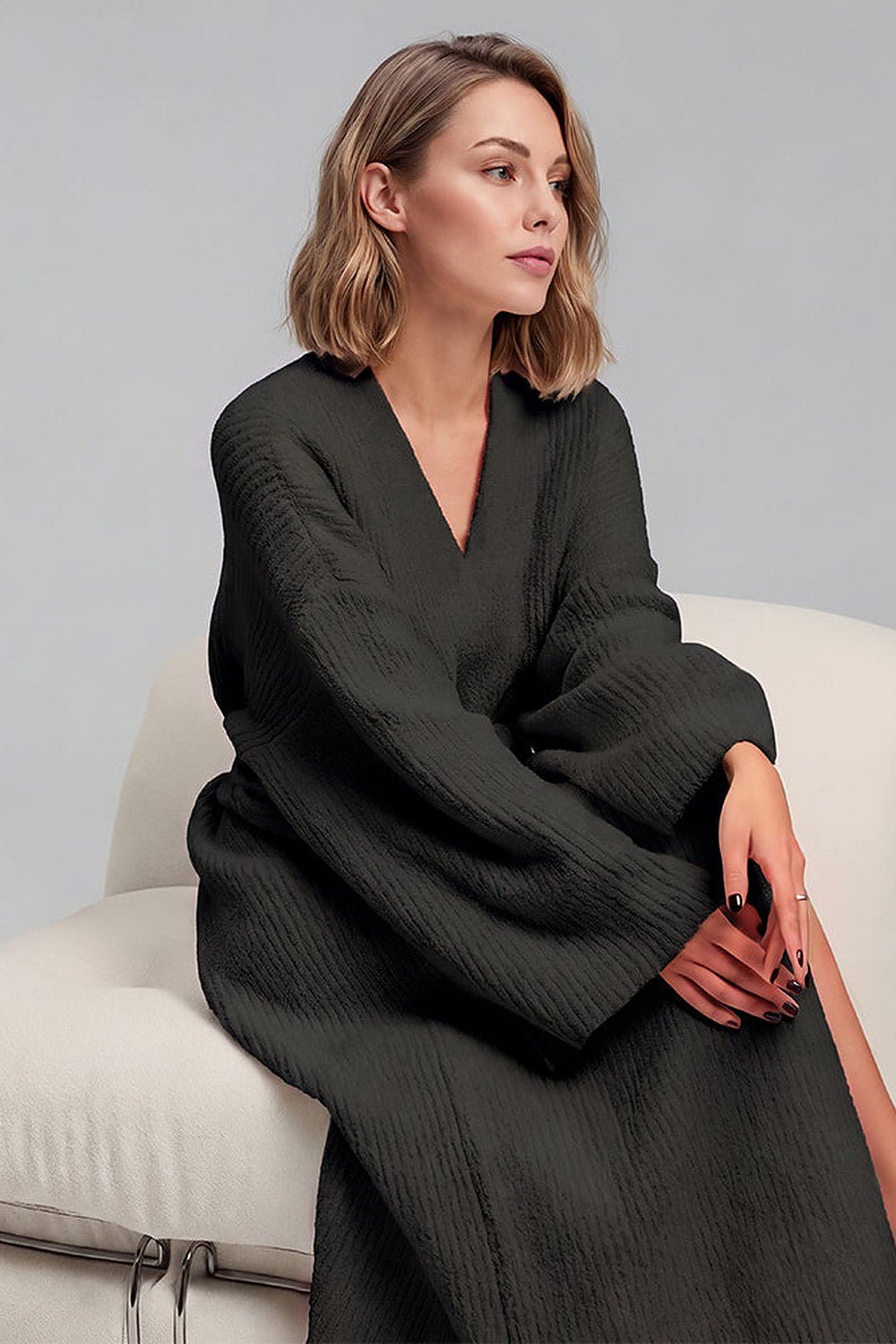 Noelle Cozy Plush Robe with Pockets